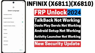 All Infinix  FRP Bypass/Unlock Without Pc 2024 -No Xshare - No Activity Launcher X6811 Android 11/12