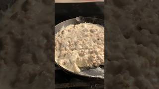 Sunday morning sausage gravy #diy #food #breakfast #shorts