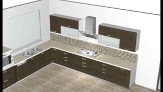 3D Kitchen Design Video Tutorial No2 1992 by Infowood Technologies