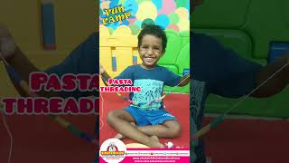 Pasta threading #funcamp #funnyvideo #funnyshorts #Einstein Kids International Preschool