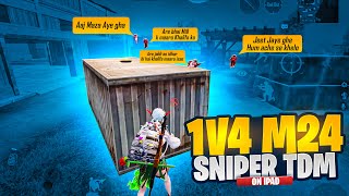 1v4 Sniper TDM On Ipad 😤| 47 Khalifa | PUBG MOBILE