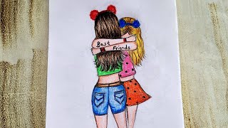 BEST FRIENDS DRAWING / EN YAKIN ARKADAŞ ÇİZİMİ #bestfriend #bff #keşfet