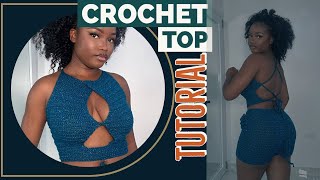 CROCHET TOP TUTORIAL/BEGINNERS FRIENDLY #handmade #crochet