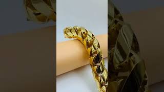 cuban bracelet # gold heavy weight bracelet#  kada # desiner piece #