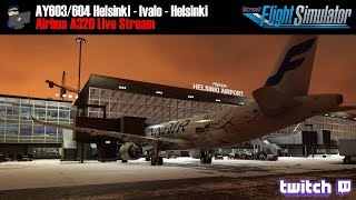 MSFS 2020 | A32NX | Helsinki - Ivalo - Helsinki (AY603/604) | VATSIM