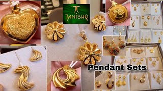 Tanishq 22k Gold Pendant set Designs with Price /Gold Pendant designs/Gold Earrings/Bangalore/Deeya