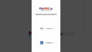 FlyMSG Automatically Converts Rich Text to Simple text