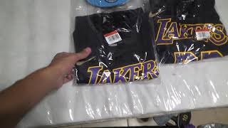 Los Angeles Lakers City Edition Snapback & "Earned" it Player Shirts Unboxing