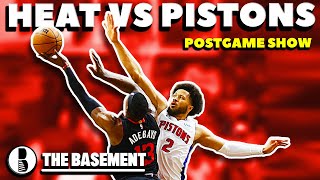 Miami Heat vs Detroit Pistons Postgame Show | The Basement Sports Network