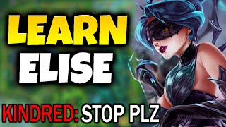 Rank 1 Elise shows YOU how to DOMINATE Kindred Jungle | How To Elise Jungle