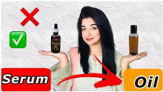 How To Use Hair Serum/ Difference Between Hair Serum And Hair Oil/ Hair Oil VS Hair Serum