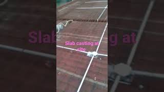 slab casting at site | slab casting in concrete | pipe for concrete transfer |slab construction work