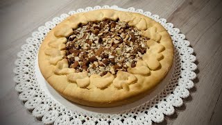 Crostata con crema alla mandorla amarena e nutella