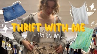 THRIFT WITH ME | spring thrift vlog + haul