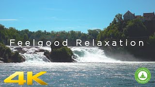 Rhinefalls seen from Schaffhausen Switzerland in 4K 8 hours