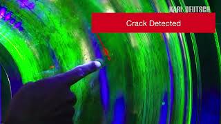 DEUTROMAT Magnetic Particle Testing of Railway Wheels