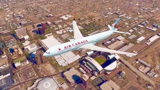 Airbus A340-300, Air Canada, departure from Phoenix, Arizona