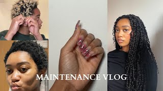 SPEND THE WEEK WITH ME| MAINTENANCE VLOG | NAILS, HAIR