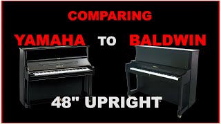 Yamaha U1 Compared to Baldwin BP1 - Side BY Side