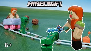 Майнкрафт из пластилина | Minecraft. Крипер и Эндермен из пластилина. 👾 Часть 1/6+