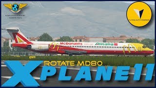 [XP 11.50] Retro Week | Rotate MD80 Pro - Alitalia - Linate ✈ Reggio Calabria by Aerosoft [ENG/ITA]