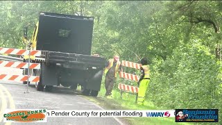 Rock Hill Road in Brunswick County flooded and closed