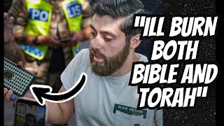 Muslim Man Burns Bible & Torah In Sweden