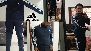 adidas tracksuit hindi review || adidas solid Men Track Suit || best tracksuit for men