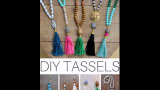 DIY Beaded Tassle Necklaces