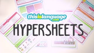 New: Hypersheets – ready-made lessons!