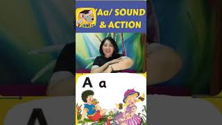 /Aa/ SOUND AND ACTION || JOLLY PHONICS #shorts  #jollyphonics  #action  #phase1 #MsEstersCorner