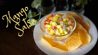 “Mango Salsa - Full Recipe | Mexican Mango salsa | Mango salad | Fresh Mango Salsa dip