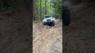 Goin up Old Buzzard Roost Trail. Front View. #gladiator #offroad #jeep #jeepgladiator #trail