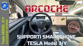 ARCOCHE - Supporti SMARTPHONE per TESLA MODEL 3/Y - Super Promo INSIDE