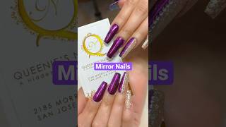 Purple Chrome Nails #mirrornails #chromenails #purplenails #nailsart