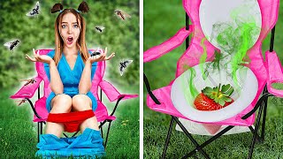 RICH VS BROKE Summer CAMPING HACKS! Amazing Camping Hacks & Gadgets