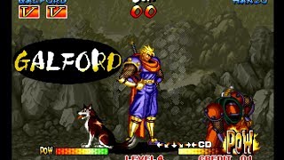 Samurai Shodown III: Galford playthrough lvl-4 【60fps】