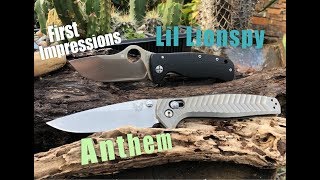 Benchmade Anthem and Spyderco Lil Lionspy First Impressions