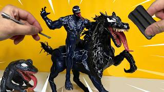 How to make VENOM + VENOM HORSE Clay Sculpture | Sculpting Venom in Clay - Venom: The Last Dance