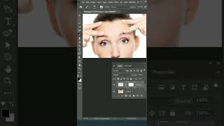 How to Remove skin Wrinkles on Forehead in Photoshop #short #photoshoptricks