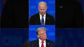 Trump had to do a double take listening to Joe Biden speak 😭😭 #shorts #donaldtrump #joebiden