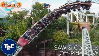 Colossus & SAW: The Ride - THORPE PARK Resort - Off Ride POVs // HD 1080p 50fps