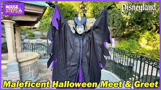 Maleficent Meet and Greet - Halloween 2024 at Disneyland Near Wishing Well at Snow White Grotto