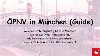 Nahverkehrsnetz München City-Guide