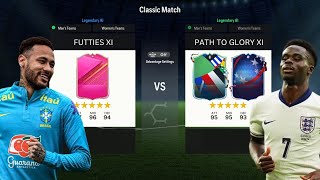 FUTTIES XI VS PATH TO GLORY XI IN EAFC!