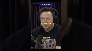 Elon Musk pronounces his kid name #short