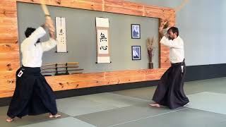 Aula de buki-waza no Munen Mushin Dojo em Recife.