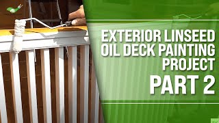 Exterior Linseed Oil Deck Painting Project | Part 2 - Home Painters Toronto