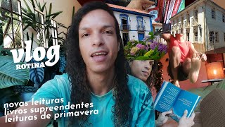 vlog de rotina: livros novos, novas leituras, novo projeto | tempo de primavera