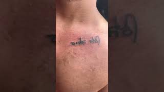 Mom dad name tattoo